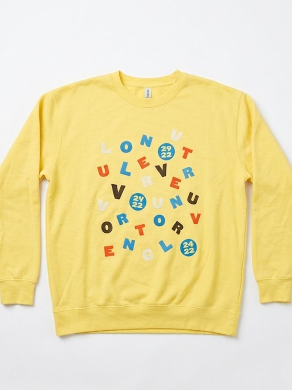 Harry Styles Love On Tour Crewneck - Pale Yellow (NWOT) MSG 2022